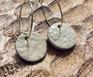 Boucle d'oreille en céramique